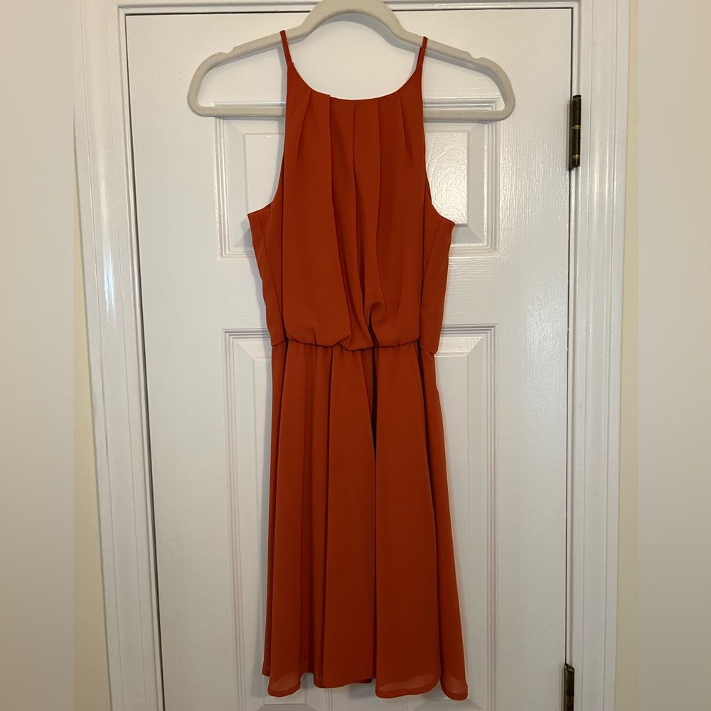 Mi Ami x Francesca’s - Burnt Orange Dress